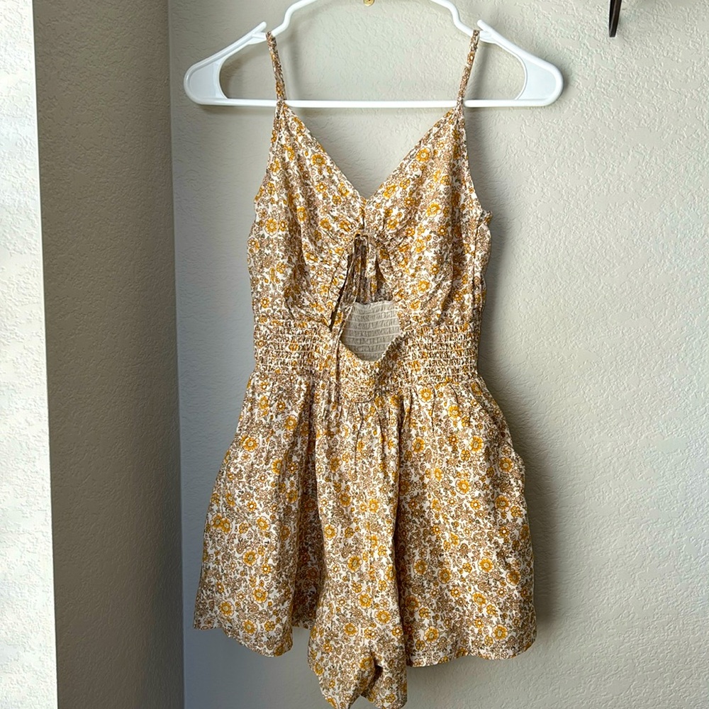 American Eagle Romper - XXS - Floral Print/adjustable Straps